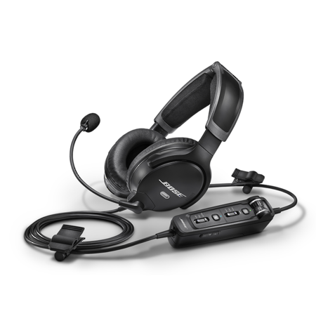New Bose® A30 Aviation Headset Fixed Wing  GA Dual Plugs w/- Bluetooth - Straight Lead : IN STOCK